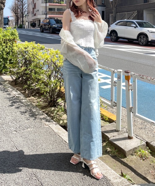 one way（ワンウェイ）の「シャーリングキャミ（タンクトップ・レディース・ピンク/ホワイト/ブラック/グリーン/ブルー/レッド・FREE）」の15枚目の写真