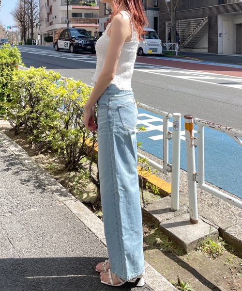 one way（ワンウェイ）の「シャーリングキャミ（タンクトップ・レディース・ピンク/ホワイト/ブラック/グリーン/ブルー/レッド・FREE）」の16枚目の写真