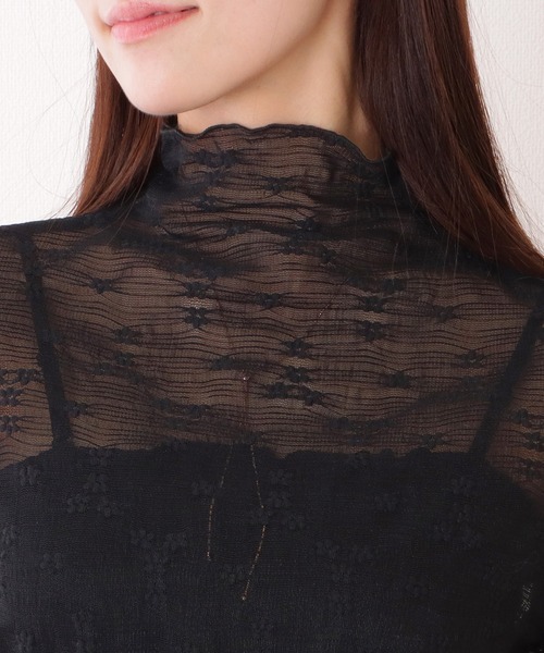 Lace Ladies（レースレディース）の「プチハイネック メロウ フリル フラワー ジャガード プルオーバー（その他トップス・レディース・ブラック/アイボリー/ホワイト・FREE）」の21枚目の写真