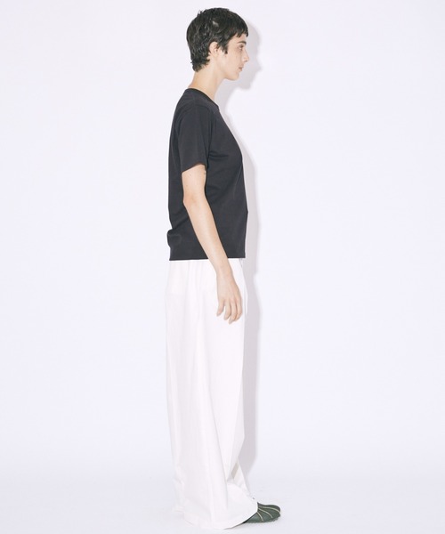 beautiful people（ビューティフルピープル）の「raffy premium jersey big QOLtag T-shirt（Tシャツ/カットソー・レディース・ベージュ/モカ/ブラック/オフホワイト・MEDIUM/X-LARGE/XX-LARGE）」の6枚目の写真