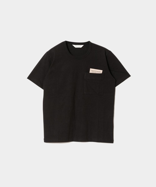 beautiful people（ビューティフルピープル）の「raffy premium jersey big QOLtag T-shirt（Tシャツ/カットソー・レディース・ベージュ/モカ/ブラック/オフホワイト・MEDIUM/X-LARGE/XX-LARGE）」の8枚目の写真