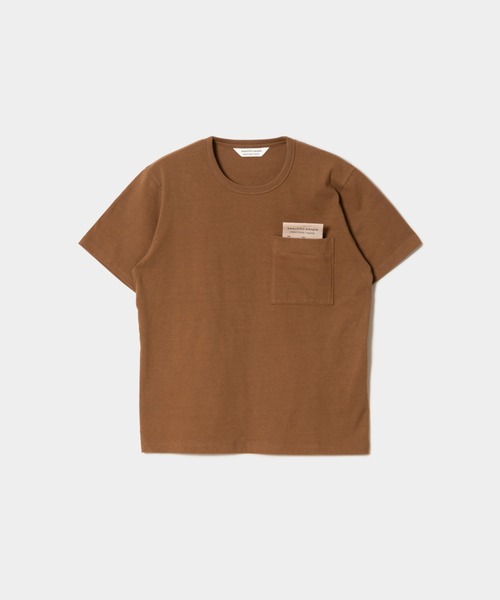 beautiful people（ビューティフルピープル）の「raffy premium jersey big QOLtag T-shirt（Tシャツ/カットソー・レディース・ベージュ/モカ/ブラック/オフホワイト・MEDIUM/X-LARGE/XX-LARGE）」の12枚目の写真