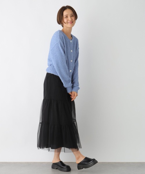 LEPSIM（レプシィム）の「5ゲージカールヤーンカーディガン　107575（カーディガン/ボレロ・レディース・ライトブルー/グリーン/ベージュ系その他・FREE）」の15枚目の写真