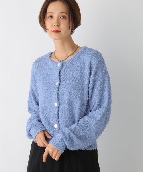 LEPSIM（レプシィム）の「5ゲージカールヤーンカーディガン　107575（カーディガン/ボレロ・レディース・ライトブルー/グリーン/ベージュ系その他・FREE）」の16枚目の写真