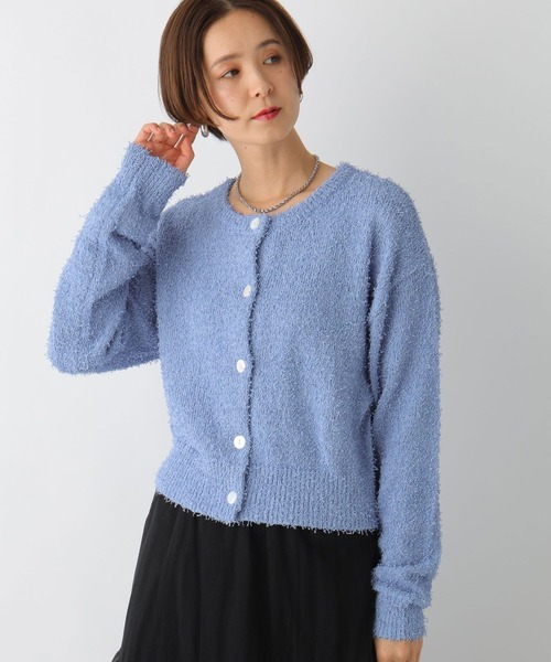 LEPSIM（レプシィム）の「5ゲージカールヤーンカーディガン　107575（カーディガン/ボレロ・レディース・ライトブルー/グリーン/ベージュ系その他・FREE）」の17枚目の写真