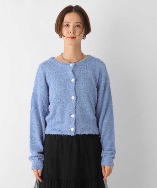 LEPSIM（レプシィム）の「5ゲージカールヤーンカーディガン　107575（カーディガン/ボレロ・レディース・ライトブルー/グリーン/ベージュ系その他・FREE）」の18枚目の写真