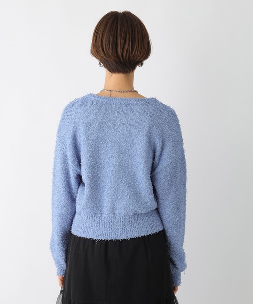 LEPSIM（レプシィム）の「5ゲージカールヤーンカーディガン　107575（カーディガン/ボレロ・レディース・ライトブルー/グリーン/ベージュ系その他・FREE）」の20枚目の写真