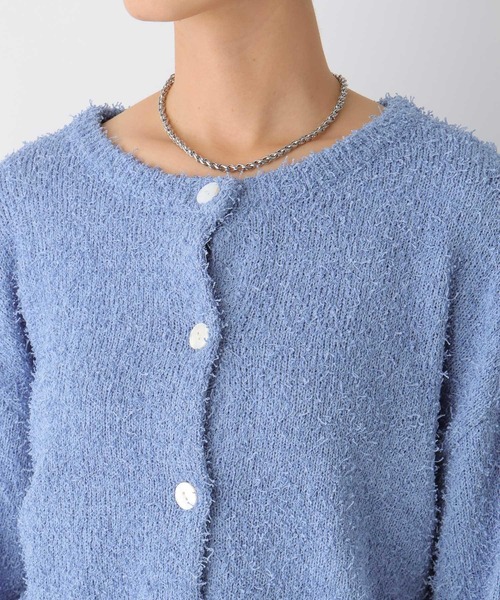 LEPSIM（レプシィム）の「5ゲージカールヤーンカーディガン　107575（カーディガン/ボレロ・レディース・ライトブルー/グリーン/ベージュ系その他・FREE）」の21枚目の写真
