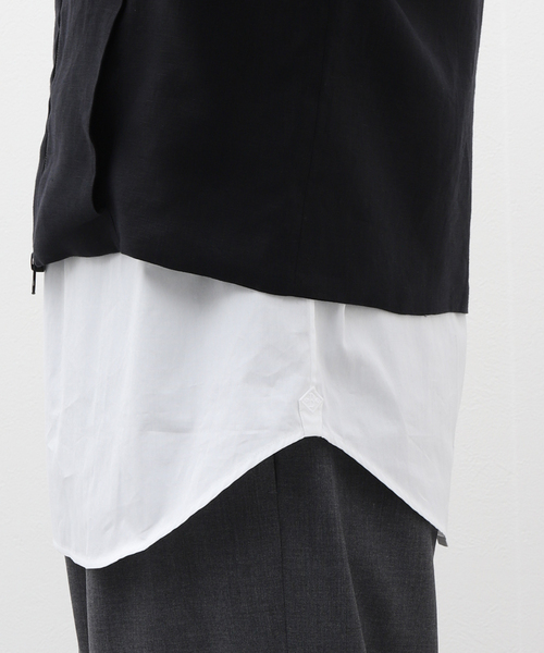 Gabriela Coll Garments(ガブリエラコールガーメンツ)の「【GABRIELA COLL GARMENTS】DOUBLE SOLBIATI FINE LINEN VEST(その他アウター・メンズ・ブラック・4/5)」の11枚目の写真