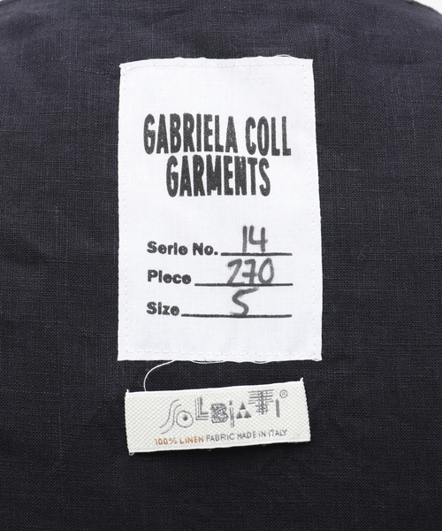 Gabriela Coll Garments(ガブリエラコールガーメンツ)の「【GABRIELA COLL GARMENTS】DOUBLE SOLBIATI FINE LINEN VEST(その他アウター・メンズ・ブラック・4/5)」の14枚目の写真