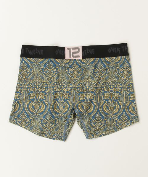 OVER THE TWELVE（オーバーザトゥウェルブ）の「OVER THE TWELVE/オーバー ザ トゥエルヴ/CICLOマイクロファイバー昇華転写"3D QUILT"柄プリントBOXER（ボクサーパンツ・メンズ・ブルー/ブラック・L/M）」の3枚目の写真