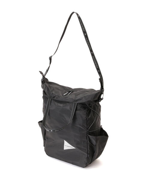 and wander（アンドワンダー）の「and wander/アンドワンダー  sil tote bag  5744975200（トートバッグ・メンズ・チャコールグレー/オフホワイト・FREE）」の15枚目の写真