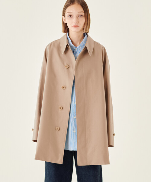Kaptain Sunshine(キャプテン サンシャイン)の「KAPTAIN SUNSHINE | 〈別注〉ショートウォーカーコート WOMEN(ステンカラーコート・レディース・カーキ・34)」の15枚目の写真