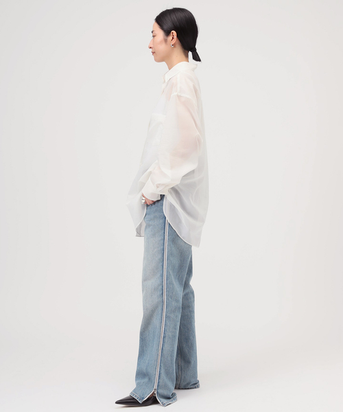 AP STUDIO（エーピーストゥディオ）の「シアーシャツ（シャツ/ブラウス