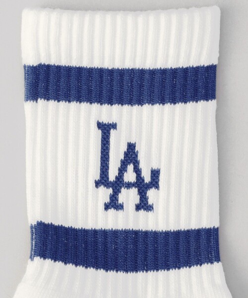 MLB(メジャーリーグベースボール)の「MLB/エムエルビー MLB/メジャーリーグベースボール 別注 クォーターソックス(ソックス/靴下・メンズ・ブルー/グリーン/ネイビー・フリ-)」の4枚目の写真