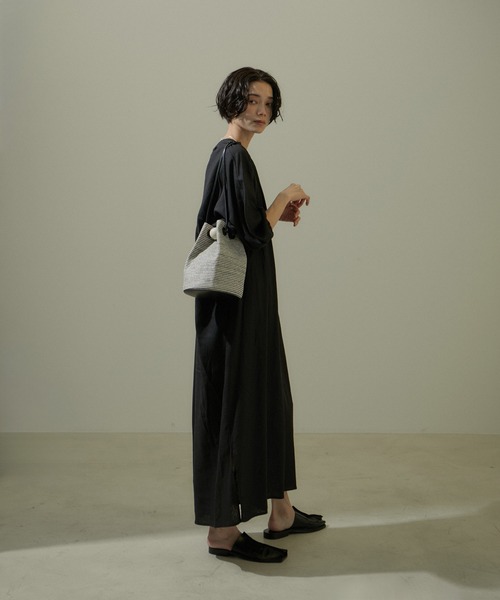 【セール】雑材ミニ巾着バッグ（ショルダーバッグ）｜SALON adam et rope'（サロン アダム エ ロペ）