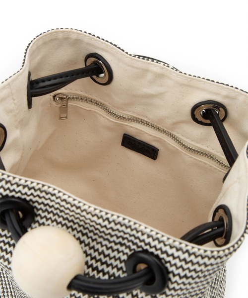 【セール】雑材ミニ巾着バッグ（ショルダーバッグ）｜SALON adam et rope'（サロン アダム エ ロペ）