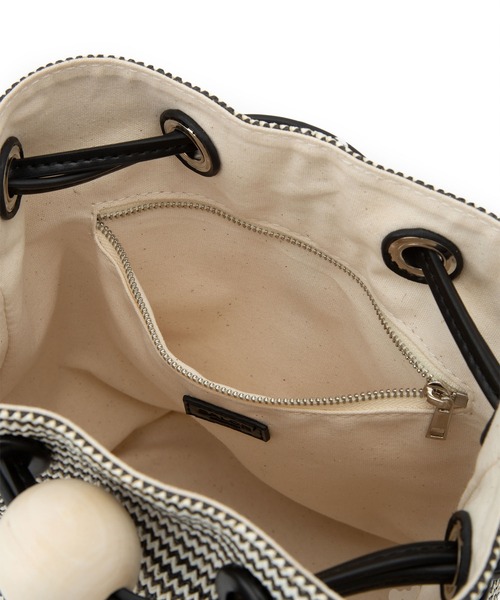 【セール】雑材ミニ巾着バッグ（ショルダーバッグ）｜SALON adam et rope'（サロン アダム エ ロペ）