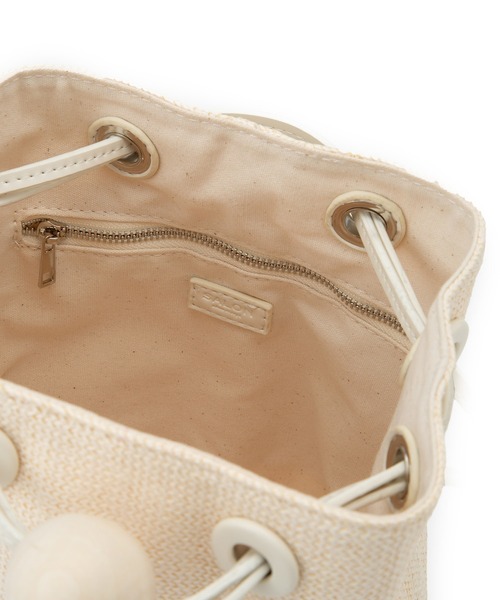 【セール】雑材ミニ巾着バッグ（ショルダーバッグ）｜SALON adam et rope'（サロン アダム エ ロペ）