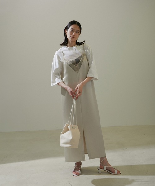 【セール】雑材ミニ巾着バッグ（ショルダーバッグ）｜SALON adam et rope'（サロン アダム エ ロペ）