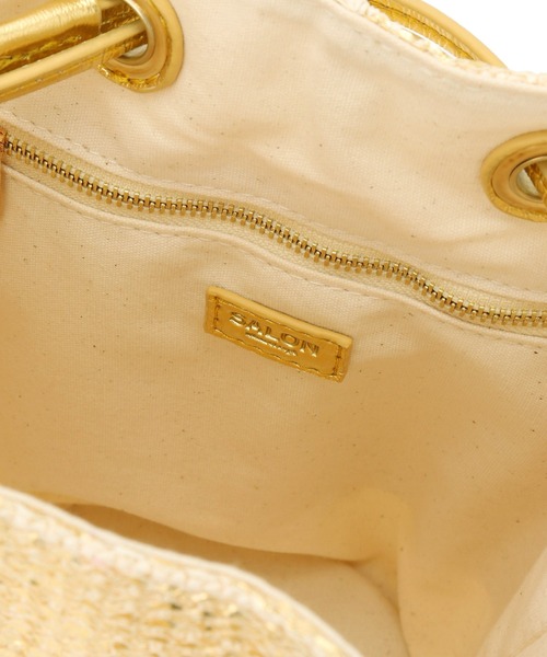 【セール】雑材ミニ巾着バッグ（ショルダーバッグ）｜SALON adam et rope'（サロン アダム エ ロペ）