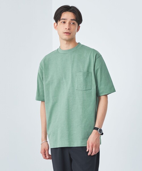 グリーンレーベルリラクシング ビックシルエット 緑 アースカラーTシャツ 古着 グリーンレーベルリラクシング ビックシルエット 緑 アース