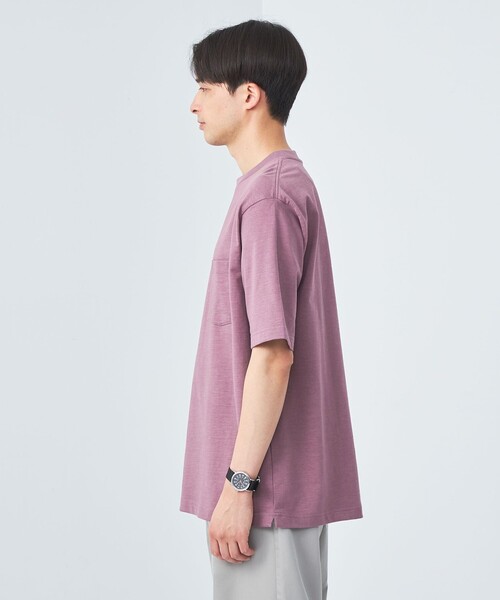 green label relaxing（グリーンレーベルリラクシング）の「ヘビーウェイト クルーネック Tシャツ（Tシャツ/カットソー・メンズ・ピンク/ホワイト/ブラック/ケリー・XL/L/M/S）」の10枚目の写真