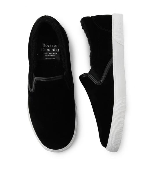 Boisson Chocolat(ボワソンショコラ)の「ボワソンショコラ/B BCウォームスリッポン(スニーカー・レディース・ブラック/ネイビー/グレー・37/36/39/38)」の19枚目の写真