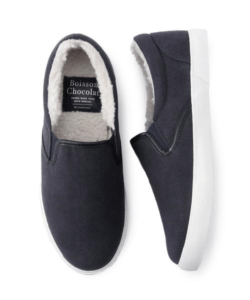 Boisson Chocolat(ボワソンショコラ)の「ボワソンショコラ/B BCウォームスリッポン(スニーカー・レディース・ブラック/ネイビー/グレー・37/36/39/38)」の4枚目の写真