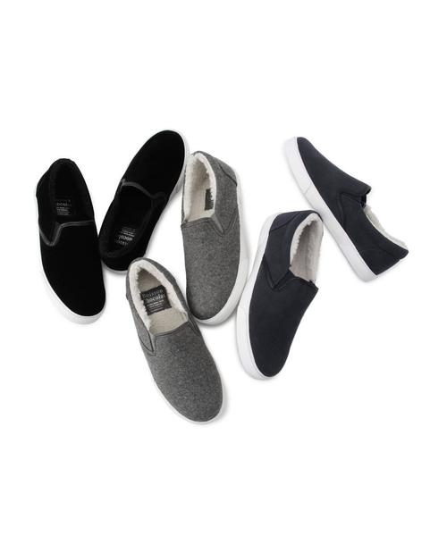 Boisson Chocolat(ボワソンショコラ)の「ボワソンショコラ/B BCウォームスリッポン(スニーカー・レディース・ブラック/ネイビー/グレー・37/36/39/38)」の11枚目の写真