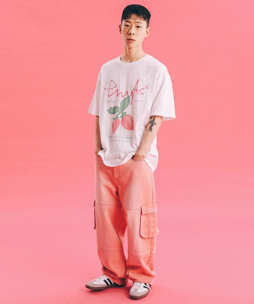 PHYPS（フィジカルエデュケーションデパートメント）の「PHYPS ストロベリー SS（Tシャツ/カットソー・メンズ・ピンク・L/M/S）」の3枚目の写真