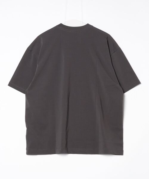 ATON(エイトン)の「【ATON】 FRESCA PLATE OVERSIZED T-SHIRT(Tシャツ/カットソー・メンズ・チャコールグレー・6/4)」の2枚目の写真