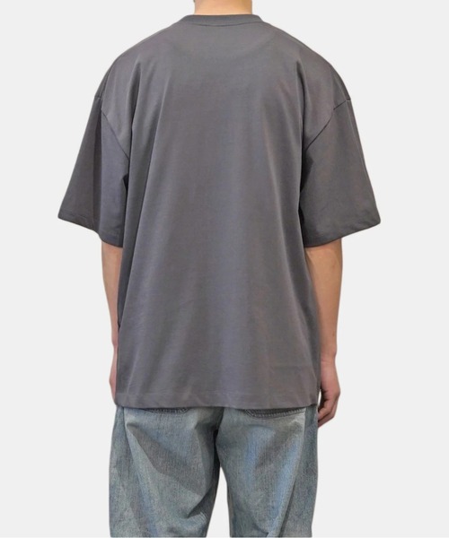ATON(エイトン)の「【ATON】 FRESCA PLATE OVERSIZED T-SHIRT(Tシャツ/カットソー・メンズ・チャコールグレー・6/4)」の5枚目の写真