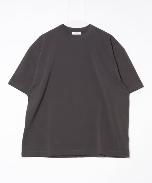 ATON(エイトン)の「【ATON】 FRESCA PLATE OVERSIZED T-SHIRT(Tシャツ/カットソー・メンズ・チャコールグレー・6/4)」の3枚目の写真