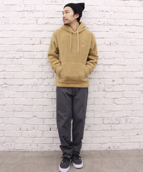 Champion（チャンピオン）の「【Ciaopanic】×【Champion/チャンピオン】　別注シェルパフリースパーカー（パーカー・メンズ・ネイビー/キャメル/ブラック/グレー・LARGE/MEDIUM/SMALL）」の17枚目の写真