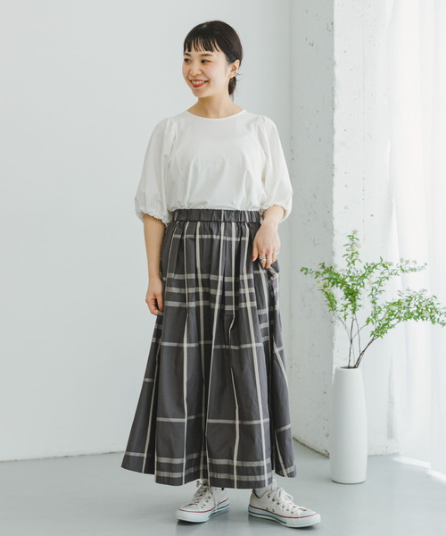 ITEMS URBANRESEARCH(アイテムズ アーバンリサーチ)の「フハクライクソデボリュームプルオーバー(Tシャツ/カットソー・レディース・ブルー/オフホワイト/ネイビー・FREE)」の6枚目の写真