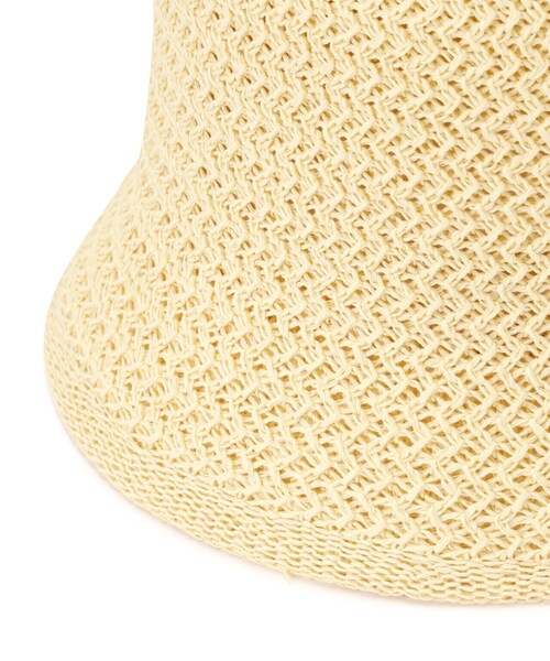 NATURAL BEAUTY BASIC（ナチュラルビューティーベーシック）の「◇サーモクロッシェダウンハット（ハット・レディース・オフホワイト/ブラック・FREE）」の9枚目の写真