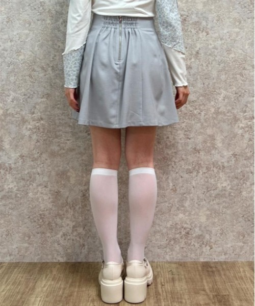 axes femme POETIQUE（アクシーズファムポエティック）の「ラップ風インパン付きスカート（スカート・レディース・ミント/グレー/ブラック・MEDIUM）」の5枚目の写真