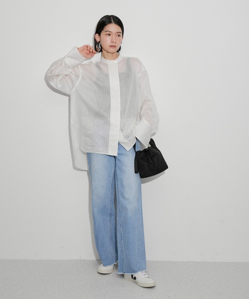 GANNI(ガニー)の「【GANNI(ガニー)】RECYCLED TECH POUCH(ハンドバッグ・レディース・ブラック/ライトグレー・FREE)」の9枚目の写真