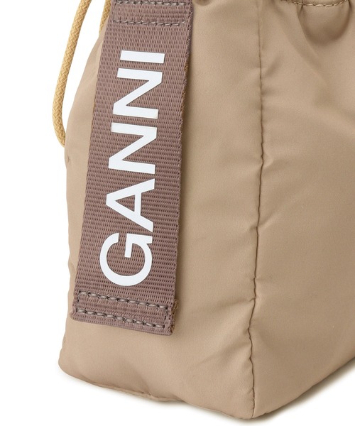 GANNI(ガニー)の「【GANNI(ガニー)】RECYCLED TECH POUCH(ハンドバッグ・レディース・ブラック/ライトグレー・FREE)」の14枚目の写真