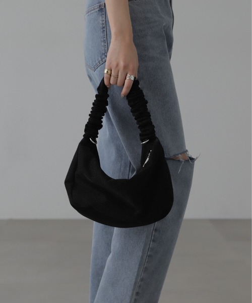 FREE'S MART（フリーズマート）の「◆ルーズハンドルバッグ（ハンドバッグ・レディース・ブラック系その他/パープル/シルバー系その他・ﾌﾘ-）」の2枚目の写真