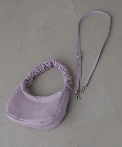 FREE'S MART（フリーズマート）の「◆ルーズハンドルバッグ（ハンドバッグ・レディース・ブラック系その他/パープル/シルバー系その他・ﾌﾘ-）」の9枚目の写真