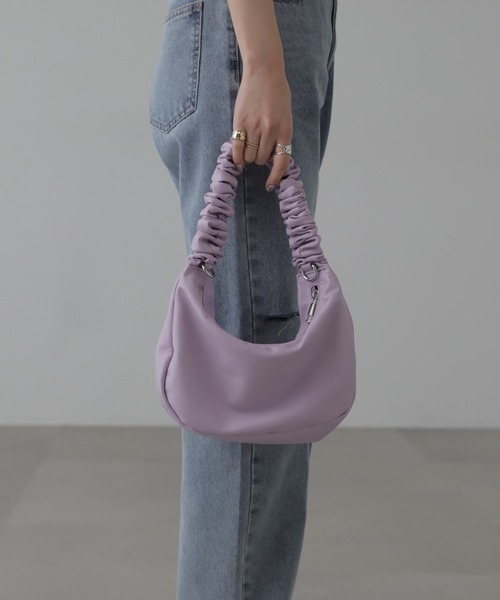 FREE'S MART（フリーズマート）の「◆ルーズハンドルバッグ（ハンドバッグ・レディース・ブラック系その他/パープル/シルバー系その他・ﾌﾘ-）」の10枚目の写真