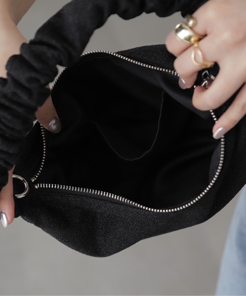 FREE'S MART（フリーズマート）の「◆ルーズハンドルバッグ（ハンドバッグ・レディース・ブラック系その他/パープル/シルバー系その他・ﾌﾘ-）」の8枚目の写真