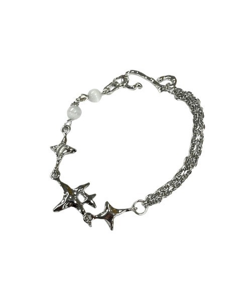 XU（エックスユー）の「【Never mind the XU】galaxy chain bracelet③ / 【ネバーマインド ザ エックスユー】ギャラクシーチェーンブレスレットシルバーブレスレット（ブレスレット・メンズ・シルバー・ONE SIZE）」の8枚目の写真