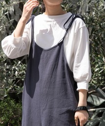 FORK&SPOON | FORK&SPOON　ハイツイストコットンギャザースリーブTシャツ(Tシャツ/カットソー)