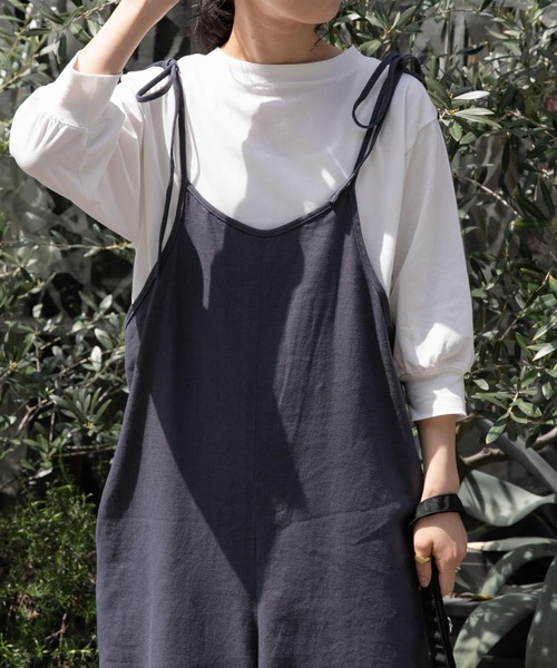 FORK&SPOON（フォークアンドスプーン）の「FORK&SPOON　ハイツイストコットンギャザースリーブTシャツ（Tシャツ/カットソー・レディース・ブラック/ブルー/オフホワイト/チャコールグレー/グリーン系その他/ミント・1）」の20枚目の写真