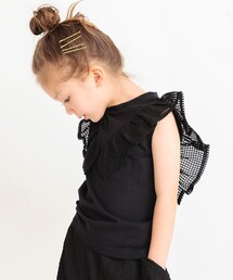 BRANSHES | メッシュフリルTシャツ(Tシャツ/カットソー)