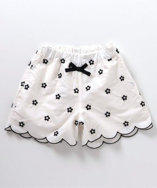 apres les cours（アプレレクール）の「【セットアップ可】ハート・フラワー・シェル スカラップショートパンツ（その他パンツ・キッズ・アイボリー/サーモンピンク・140/130/120/110/100/90/80）」の15枚目の写真