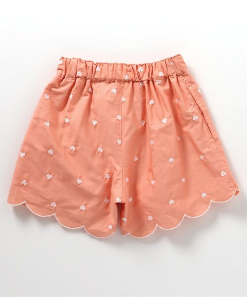 apres les cours（アプレレクール）の「【セットアップ可】ハート・フラワー・シェル スカラップショートパンツ（その他パンツ・キッズ・アイボリー/サーモンピンク・140/130/120/110/100/90/80）」の8枚目の写真